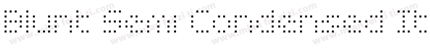 Blunt Semi Condensed Italic字体转换